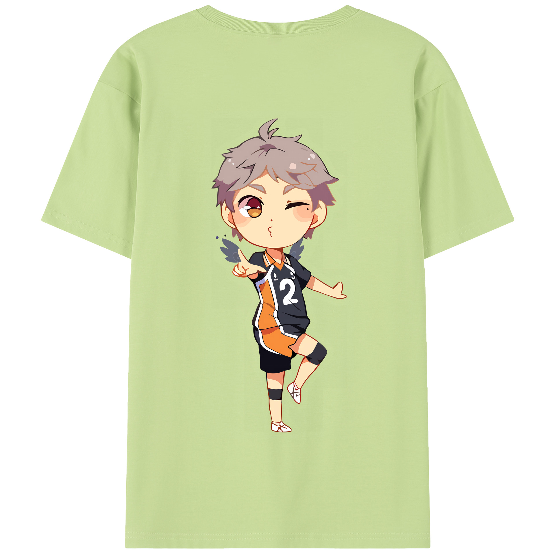 （画像用） ハイキュー!! Haikyu!! 綿100％半袖Tシャツ（背面プリント）